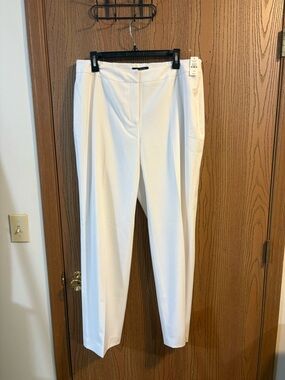 NWT White Talbots Dress Pants- 14W, Classic Cut & Stretch